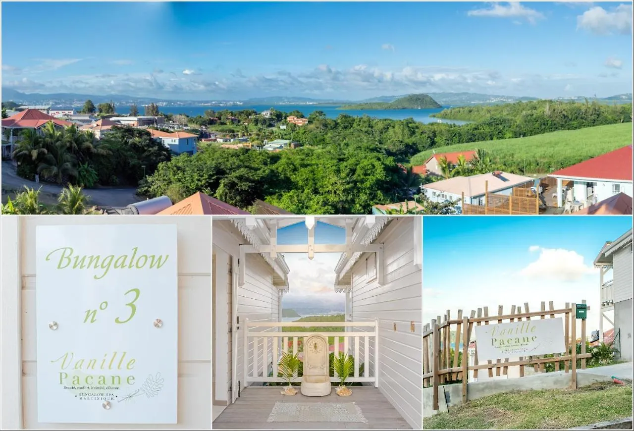 Bungalow Vanille Pacane - Vue Mer Avec Spa Prive لي تروا زيليه مارتينيك